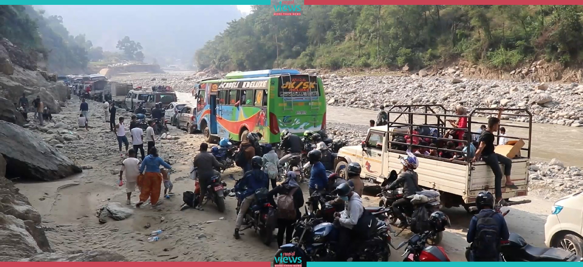 बीपी राजमार्गमा सवारी चाप बढ्यो, यात्रा कष्टकर (भिडिओ)