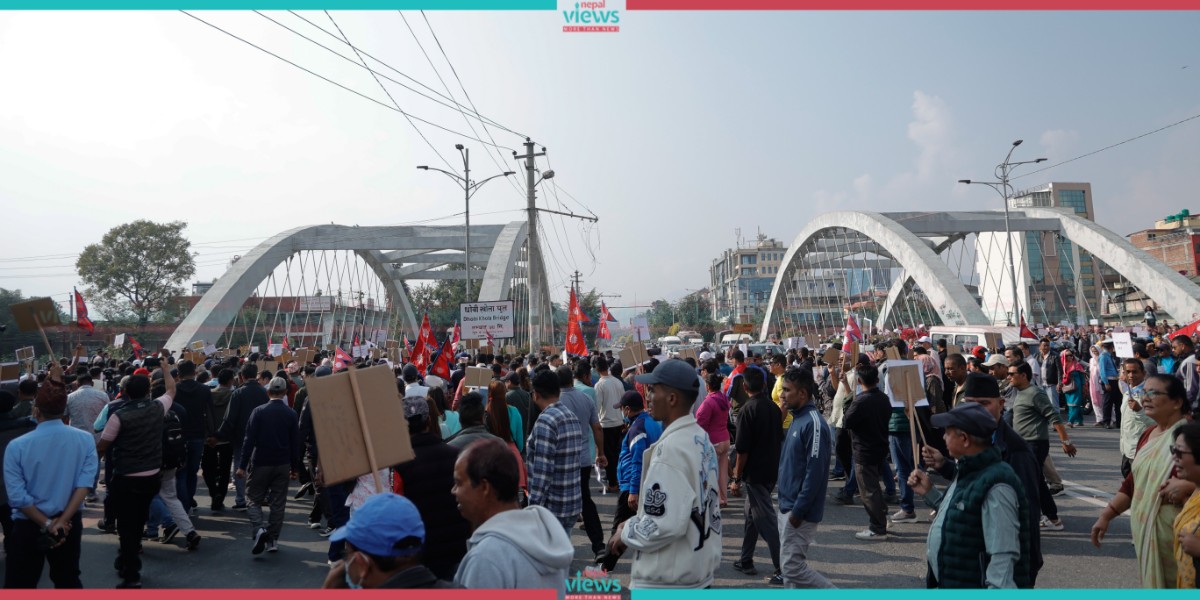 रवि पक्राउको विरोधमा माइतीघरमा प्रदर्शन (तस्वीरहरू)