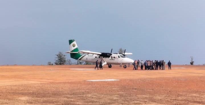 विमानस्थल बनेको ३२ वर्षपछि कमलबजार विमानस्थलमा परीक्षण उडान