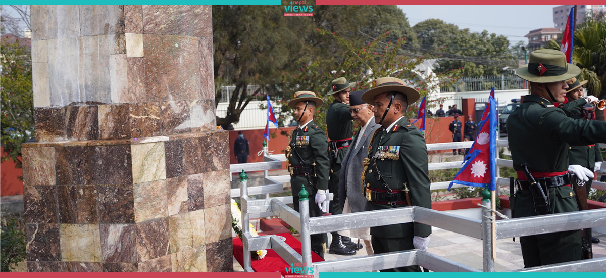 महानगरको प्रभातफेरिपछि शहीद स्मारक पार्क पुगे प्रधानमन्त्री (तस्वीरहरू)