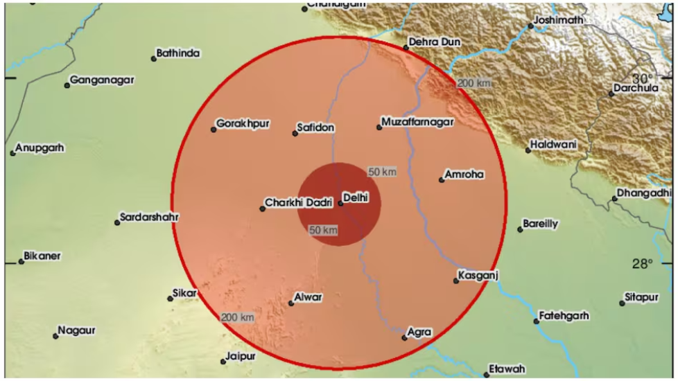 दिल्लीमा ‘शक्तिशाली’ भूकम्पको धक्का