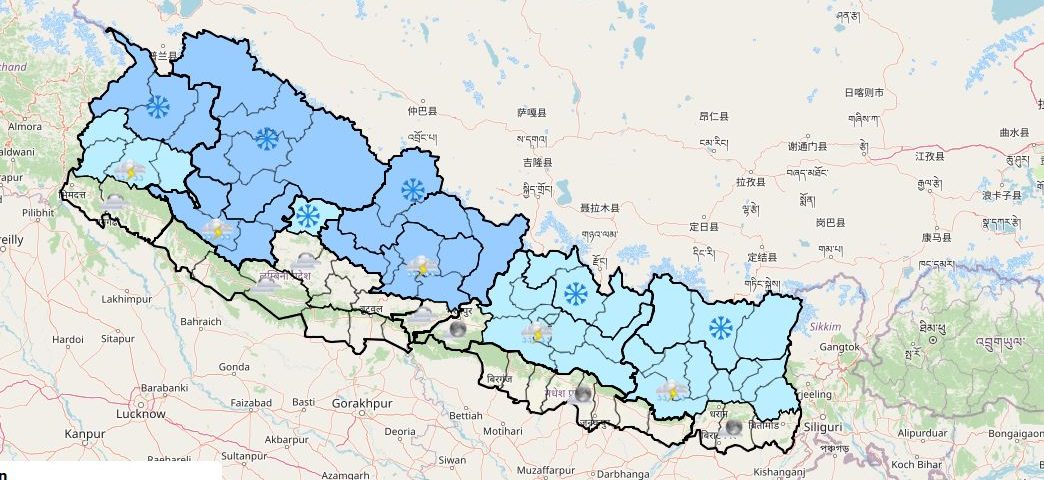 पाँचवटा प्रदेशमा हावाहुरीको सम्भावना, सतर्कता अपनाउन आग्रह