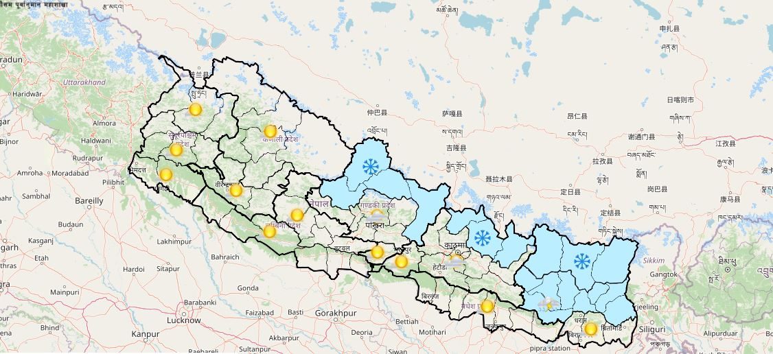 कोशीसहित चार प्रदेशमा वर्षा