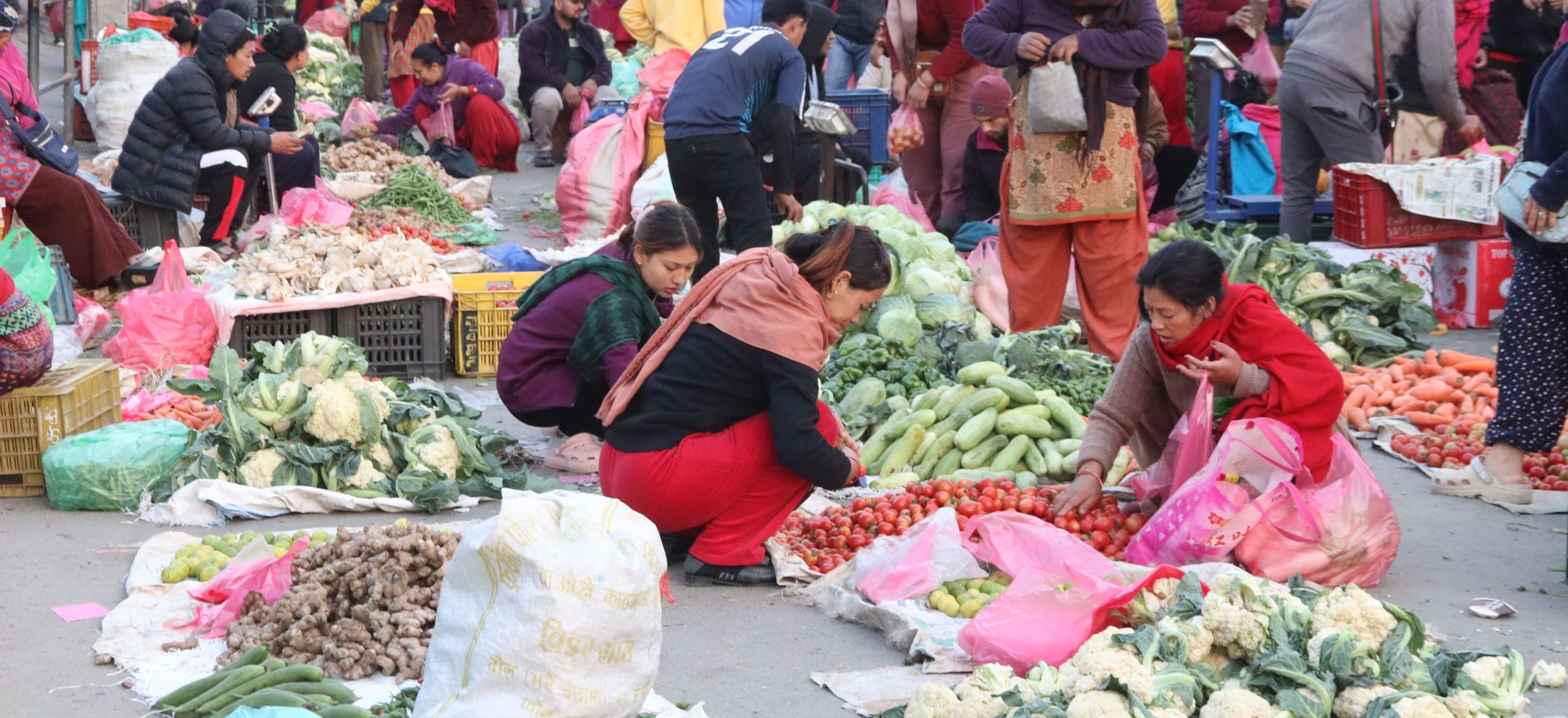 अदुवा प्रतिकिलो १००, रायो साग ४०